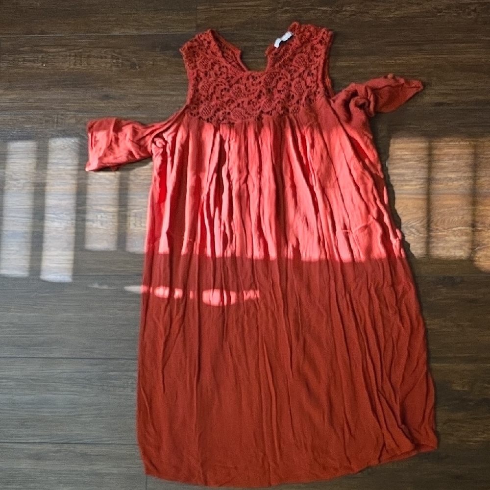 Cato Red Lace Mini Dress